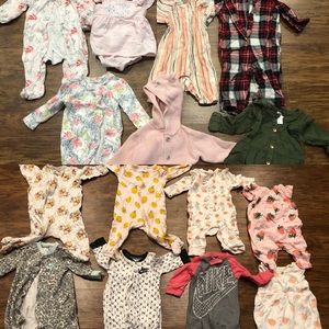 Bundle of baby girl clothes